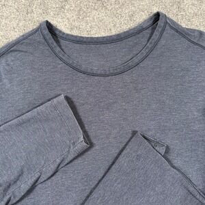 Lululemon Commission Shirt Small Long Sleeve Gray Athletic Training Casual Men's